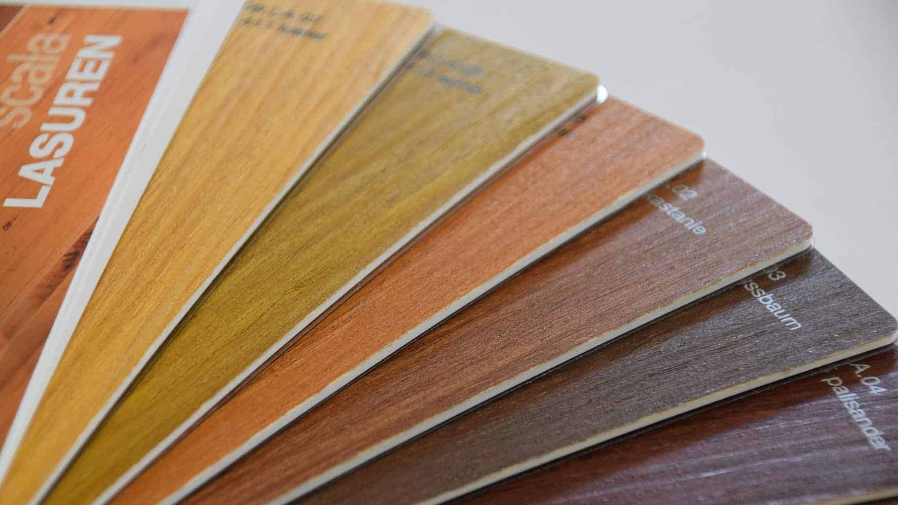 Wood stain Colours